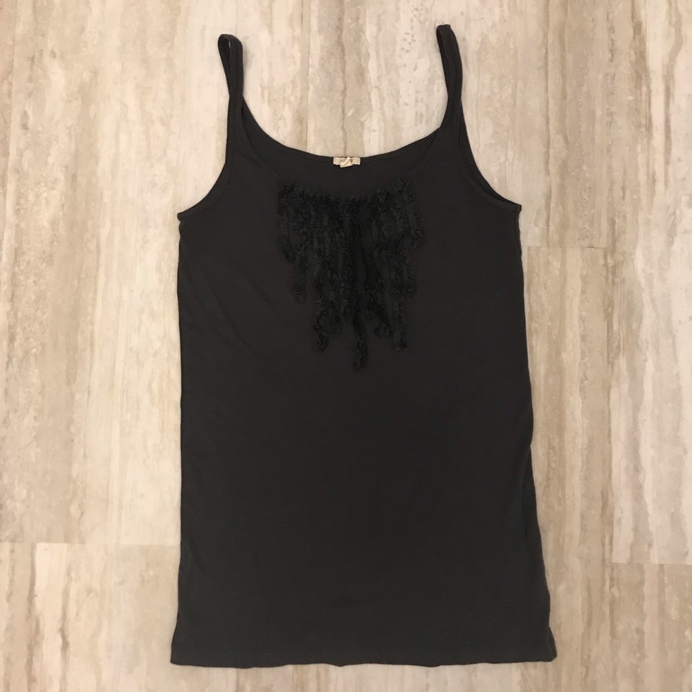 🍾 J Crew Ruffle Front Tank Top